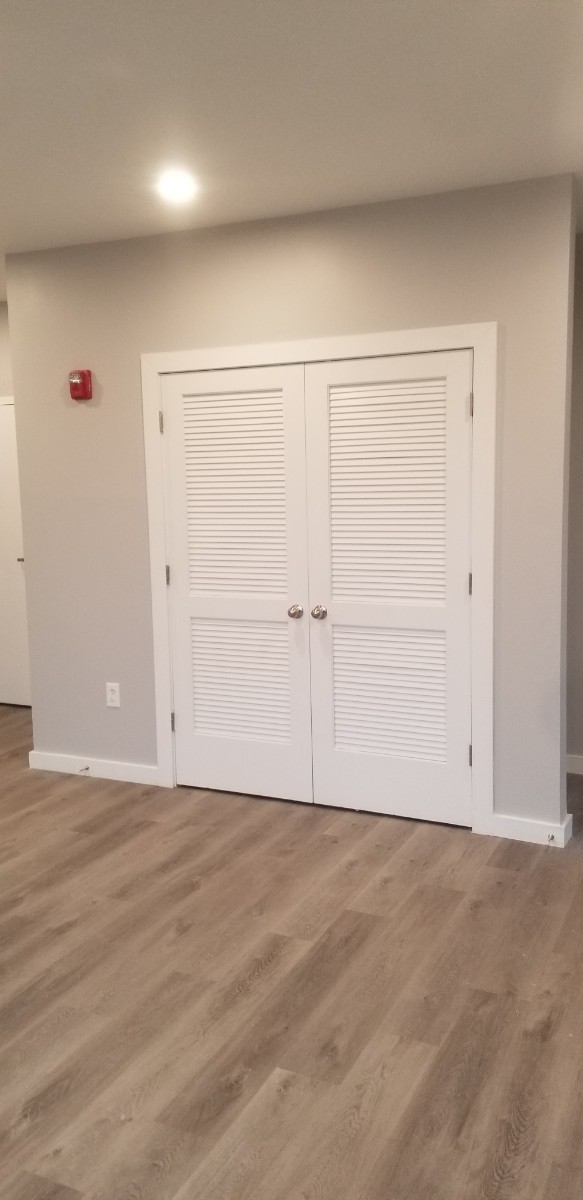 double door hallway closet